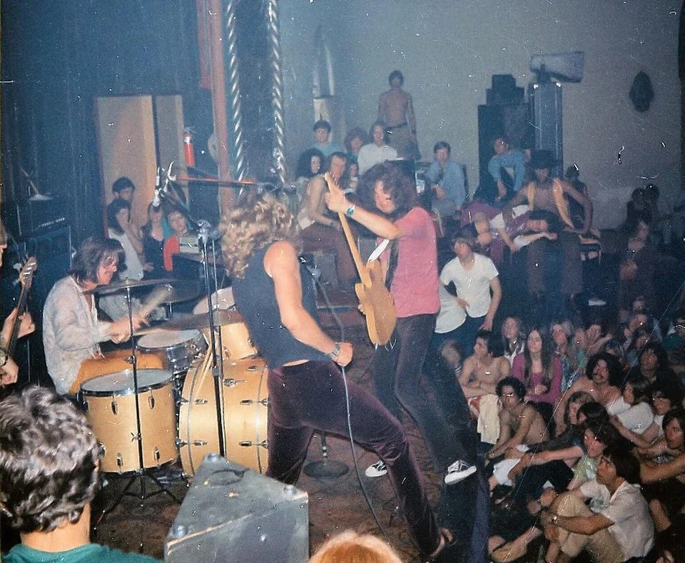 Led Zeppelin in their first U.S. tour, 1969.